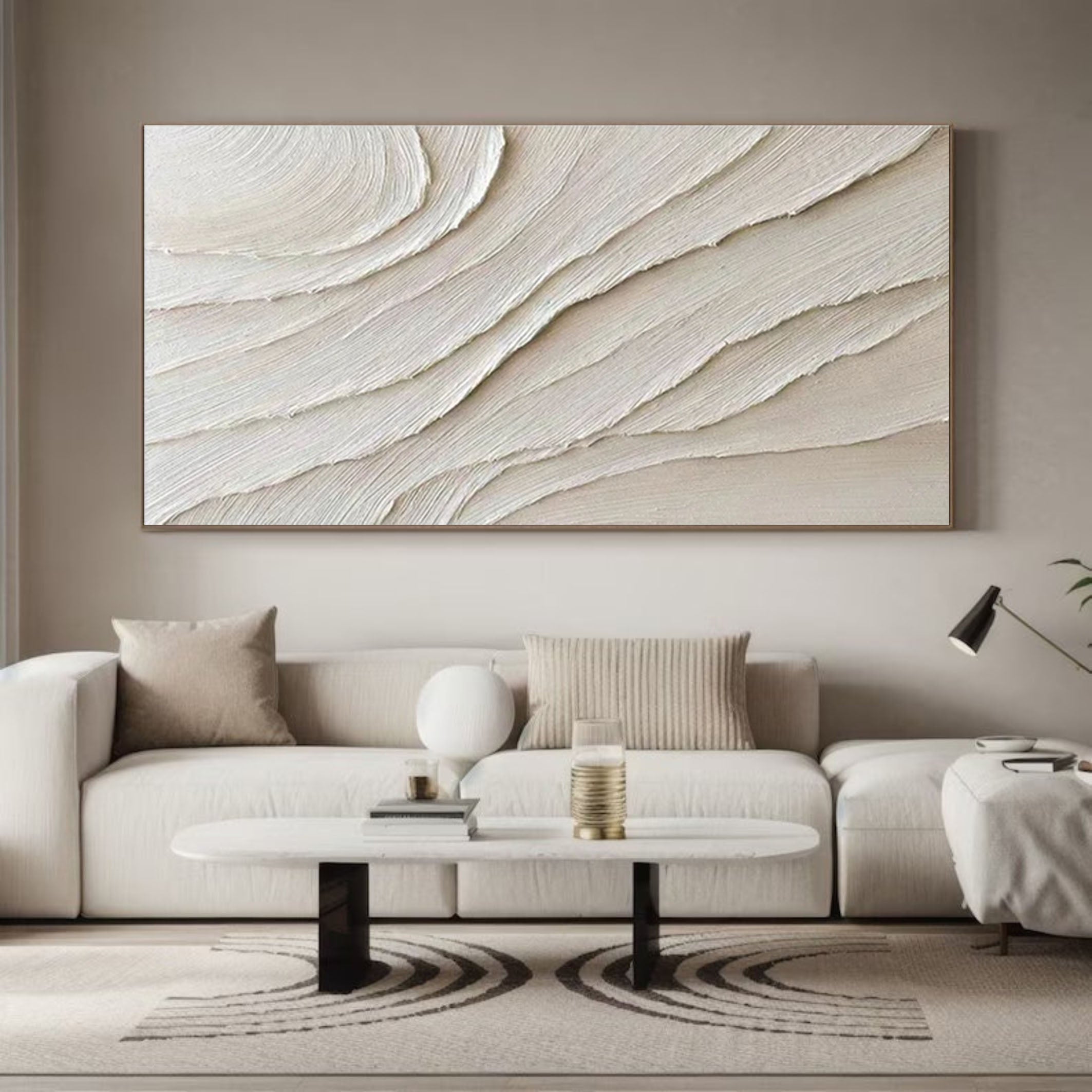 3D Heavy Texture Minimalist Oil Painting CZ0069 - Viral Wall Art